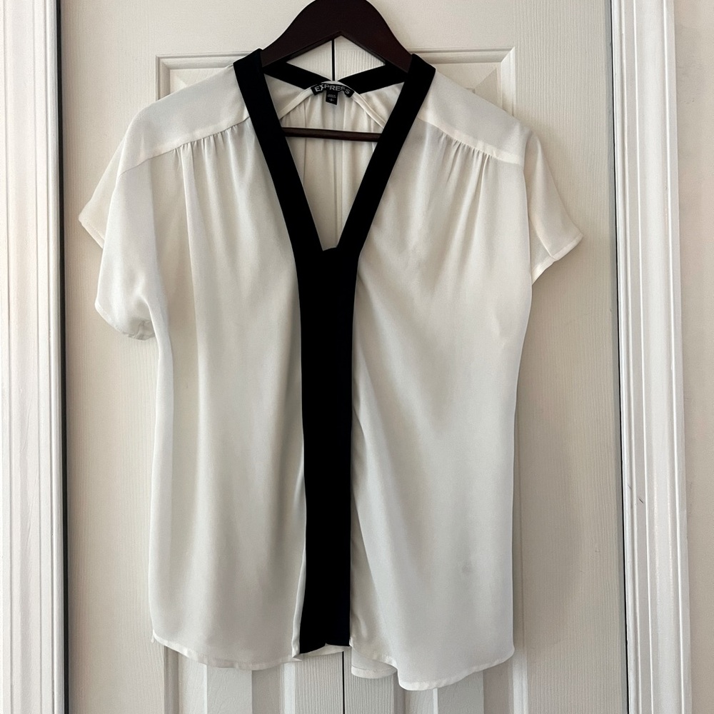 Express white and black blouse, size S/P